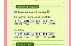 Automatic Scheduling