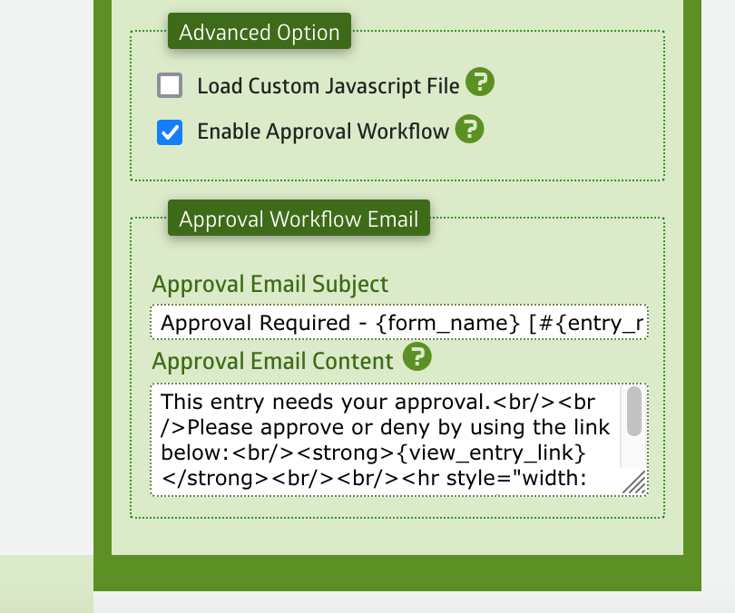 Approval Workflow Email Template