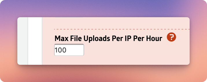 MachForm - Upload Throttling